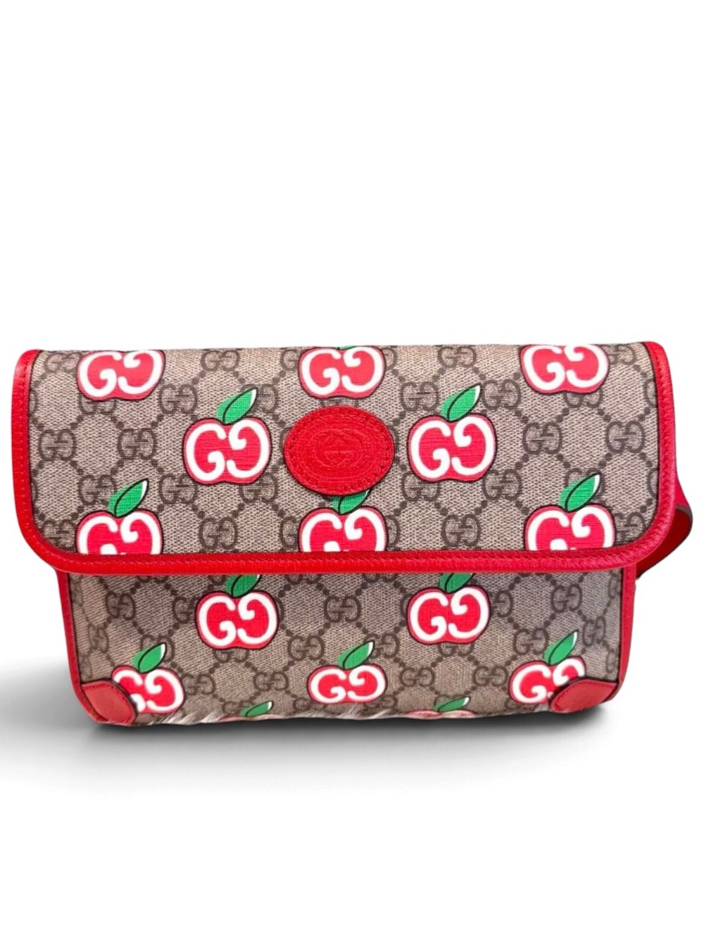 ✨💎LIMITED EDITION💎✨GUCCI Les Pommes Apple GG Supreme Canvas Belt Bag